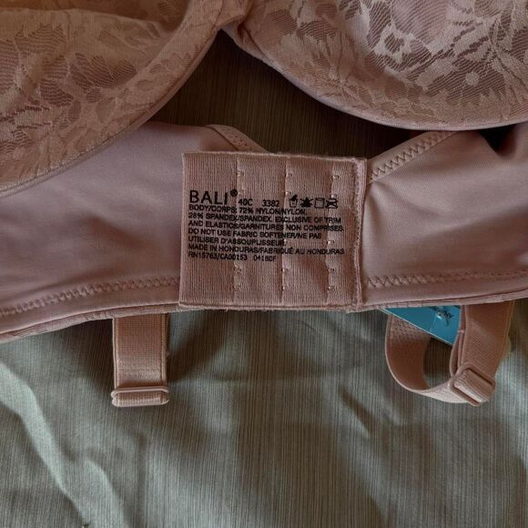 Bali Women's Pink Bra 40C  NWT - Picture 4 of 5